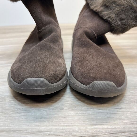 Skechers Boots Suede On The Go City 2 Womens 7.5 Goga Max Mid-Calf Flat 14633 - Picture 6 of 11